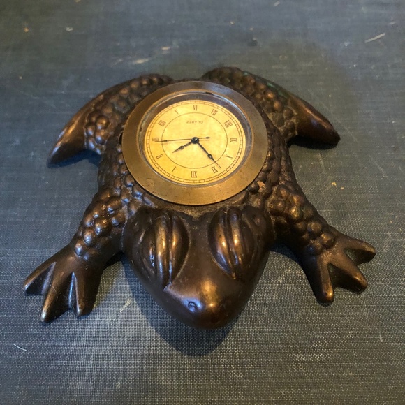 Rare Vintage Quartz Frog Clock - Picture 2 of 8